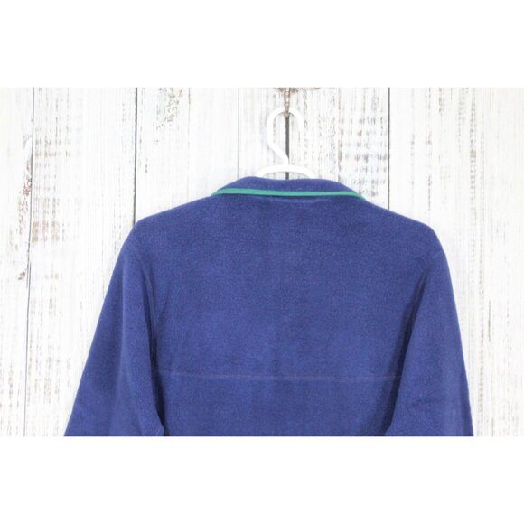 LL Bean Beans Classic Snap Fleece Pullover Sweater Night Size Small - Picture 7 of 9